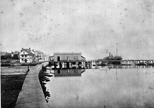Historic picture of Saint Augustine Seawall