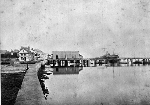 Historic picture of Saint Augustine Seawall