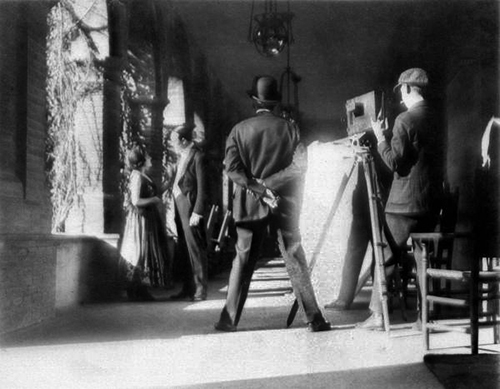 Historic picture of movie making in Ponce de Leon