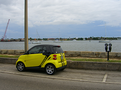 Smart Car downtown saint augustine