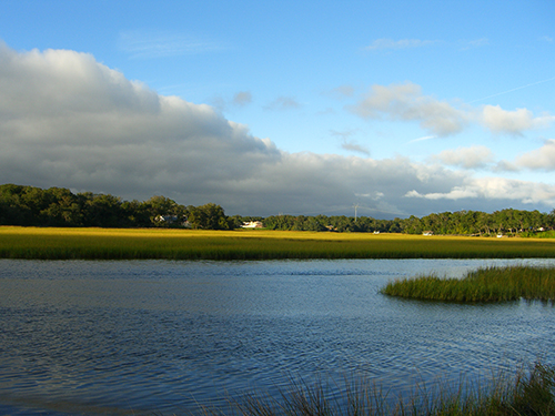 Photo of storm rolling in on Moultrie Creek