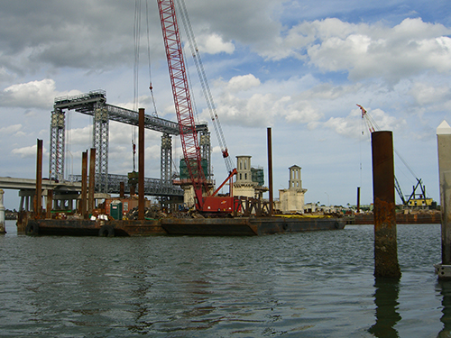 Picture of Construction at Bridge of Lions