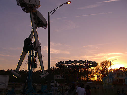 Picture of Harvest of Hope Fest Carnival Sunset