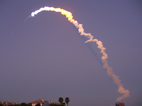 Titusville Shuttle Launch Photo