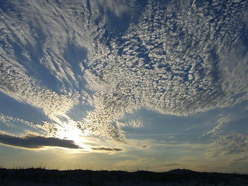 Clouds and Dune Photo