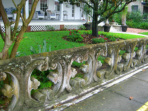 Intricate Stone Fence Picture