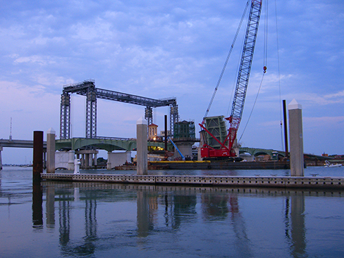 Bridge of Lions Crane Picture