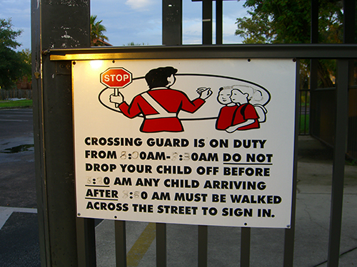 Crossing Guard Sign Picture