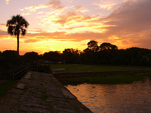 Sunset at Fort Waterfront Photo