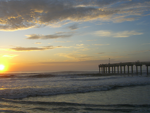 Hurricane Bill Pier Swell Picture