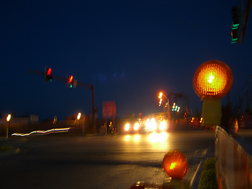 Night Traffic Bridge of Lions Image