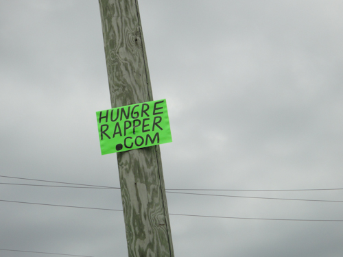 Hungre Rapper Sign Picture