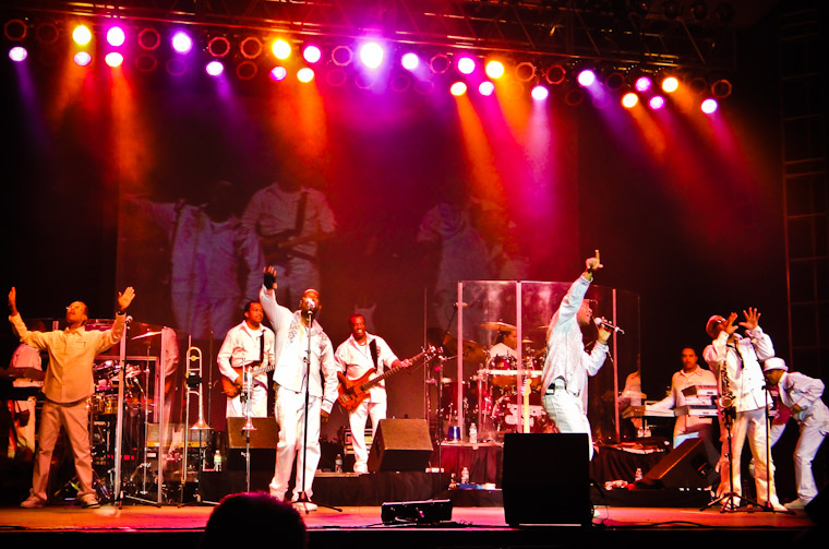 Pictures of Kool & the Gang at Lincolnville Festival in St. Augustine Florida