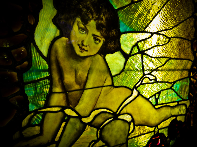 Photo of Cherub Window at Lightner Museum in St Augustine Florida