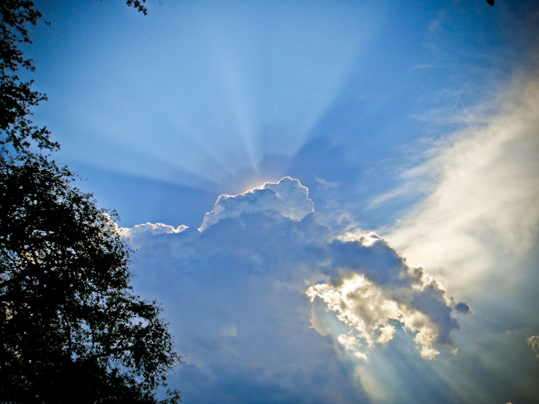 Sun Ray Clouds Photo in St Augustine Florida