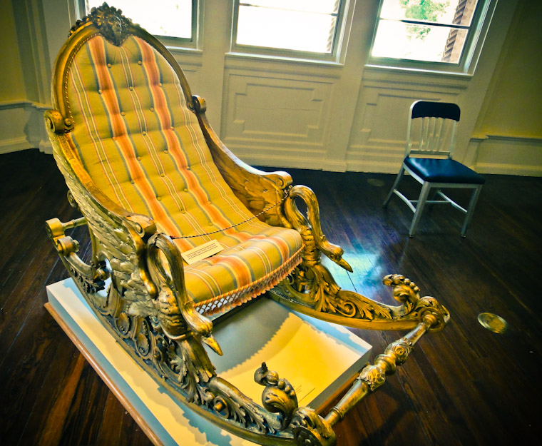 Two Chairs at the Lightner Museum in St Augustine Florida