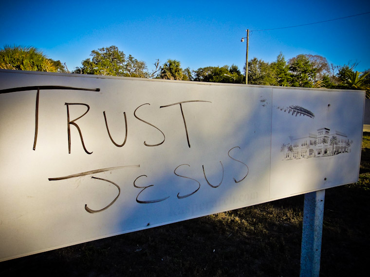 Trust Jesus Sign St Augustine Florida Picture