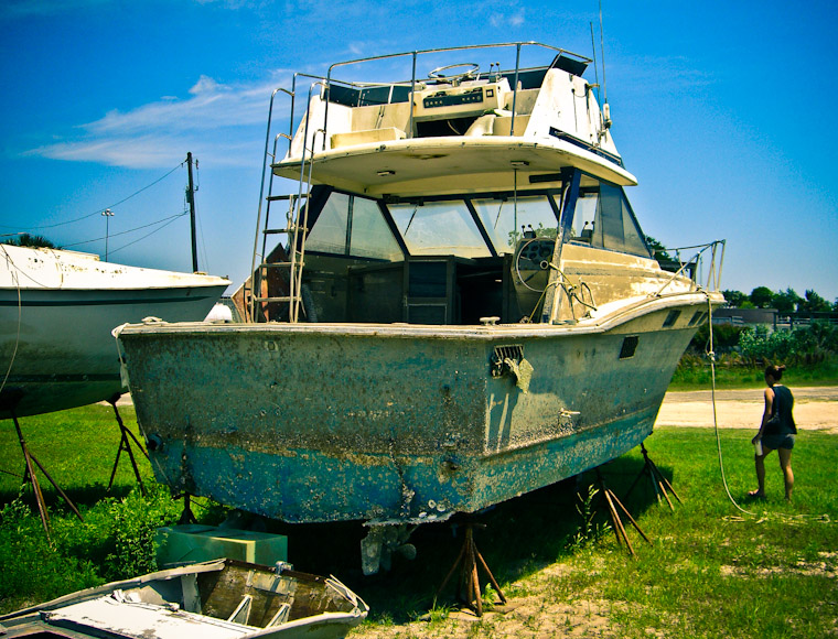 Rough Boat St Augustine Florida Photo