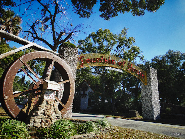 Fountain of Youth Arch St Augustine Florida HDR Picture