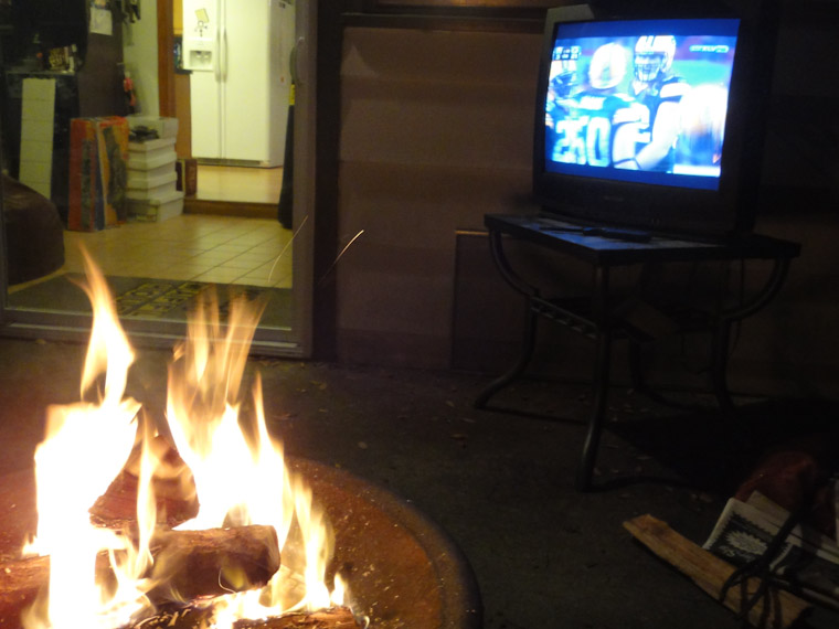 Bonfire Super Bowl St Augustine Florida Photo