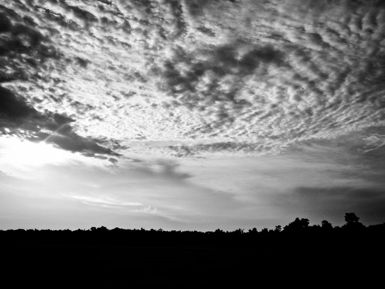 Cloudy Field Sky St Augustine Florida Picture