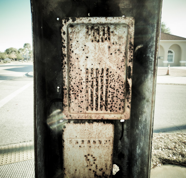 Picture of Rusty Box on Pole in St Augustine Florida