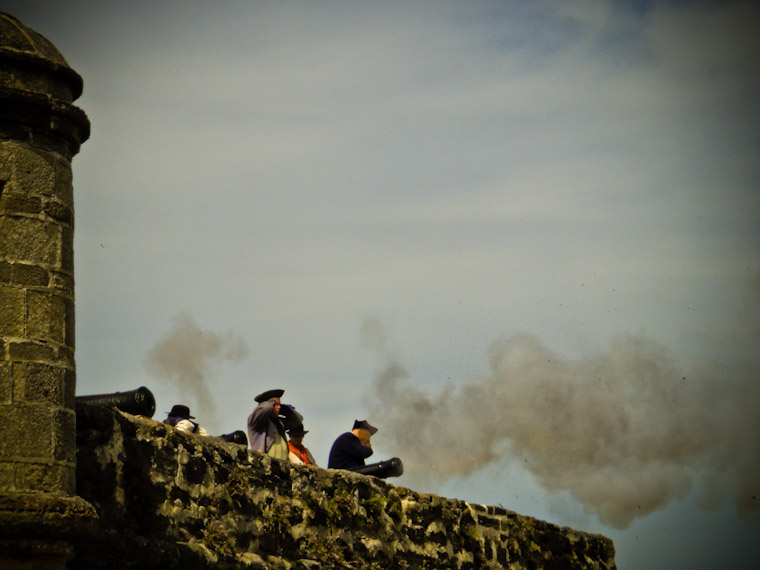 Photo of Fort Matanzas Cannon Fire St Augustine Florida