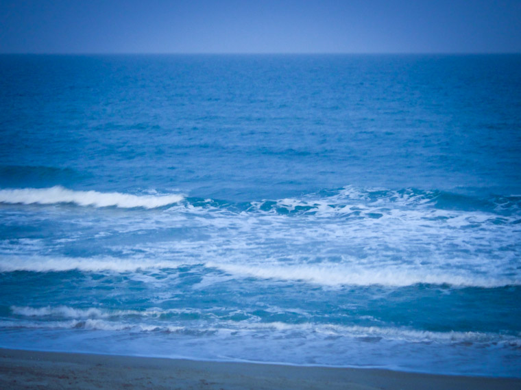 Picture of blue waves haiku in st augustine florida