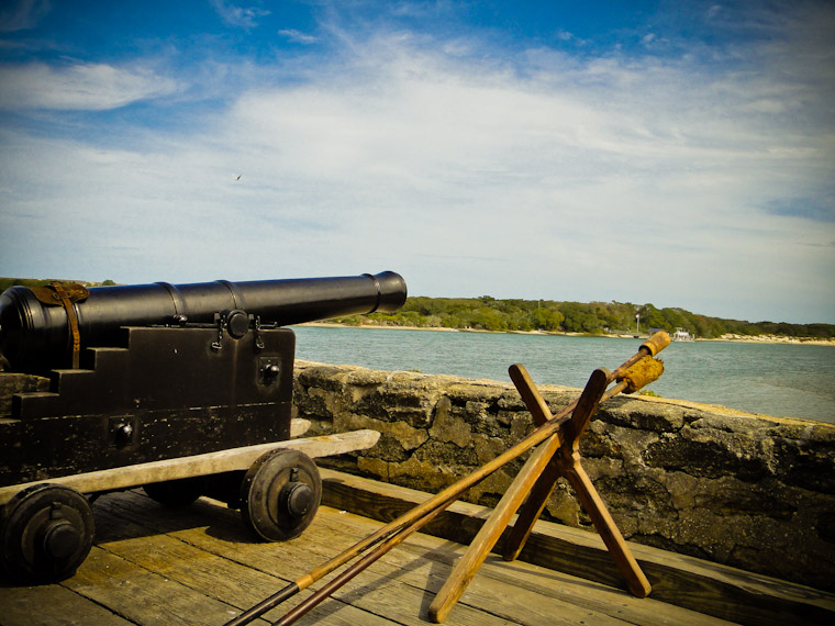 Picture of Cannon at Fort Matanzas in St Augustine Florida