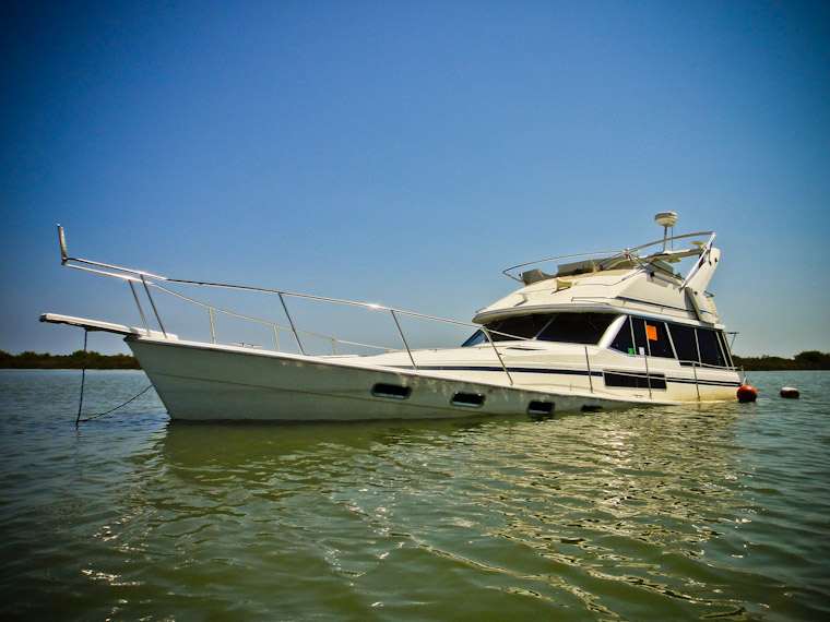 Photo of Sinking Boat in St Augustine Florida