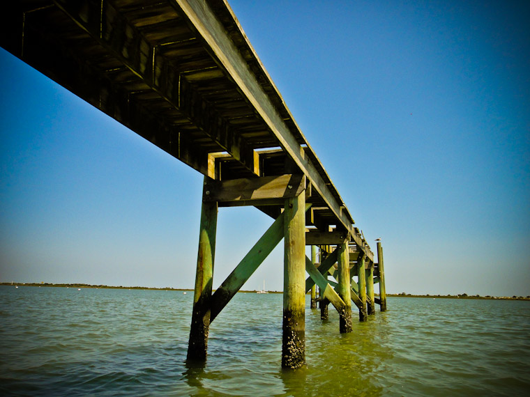 Photo of Angled intracoastal pier in st augustine florida