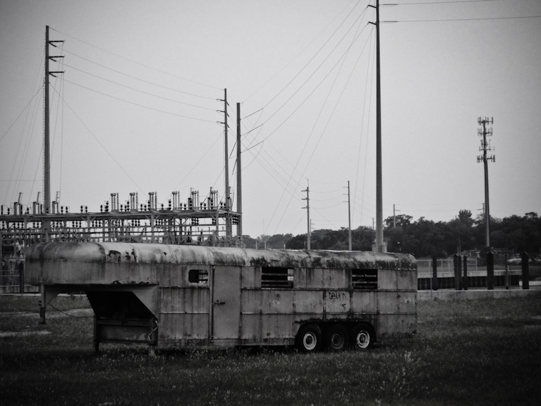 Picture of Rusted Horse Trailer in Saint Augustine Florida