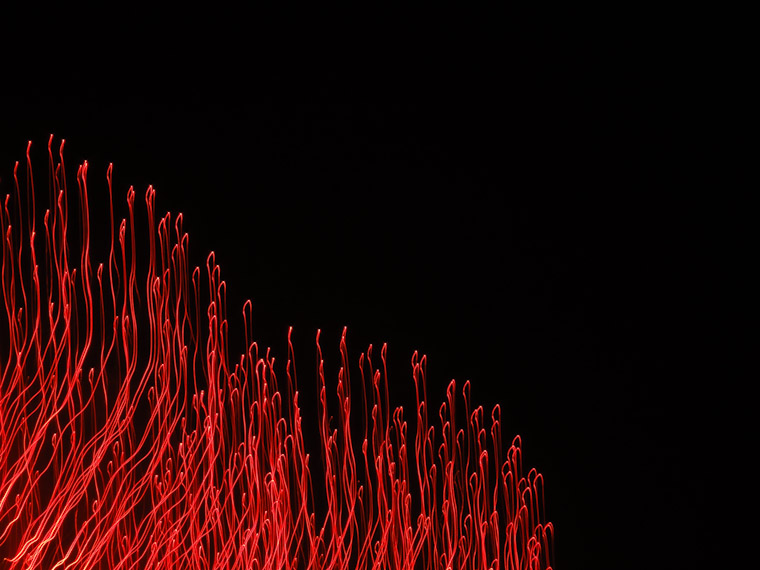 Picture of Heart Shaped Fireworks in St Augustine Florida