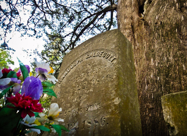 Photo of Randolph Caldecott's Grave in St Augustine Florida