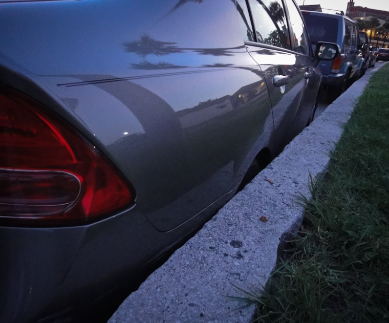 Photo of Crunching Bayfront Parking Skills in St Augustine Florida