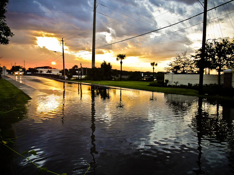 Picture of Hurricane Irene vs New Sewer System in St Augustine Florida