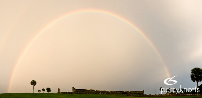 Rainbow over Castillo de San Marcos
