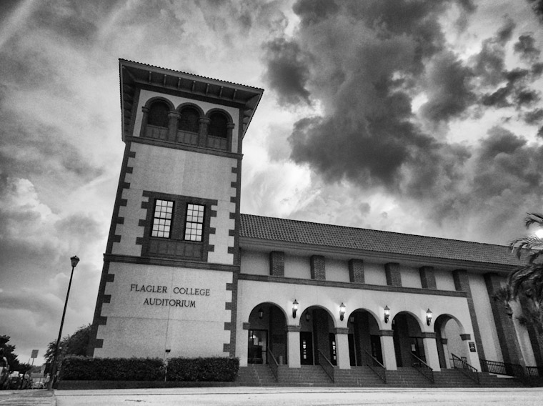 Photo of Flagler College Auditorium Storm Forming in St Augustine Florida