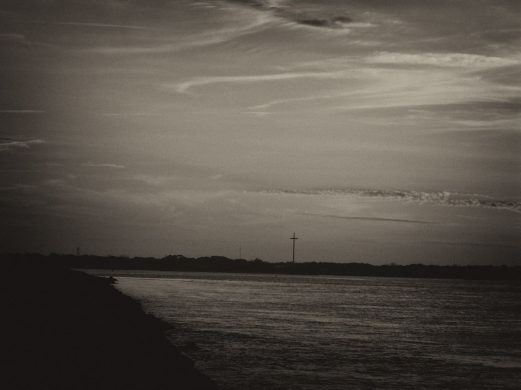 Picture of St Augustine Florida Sunset with Big Cross