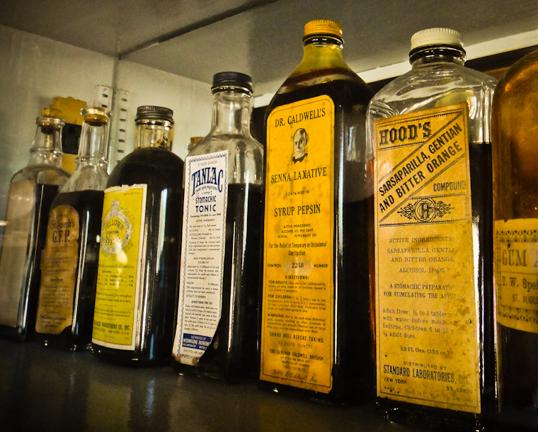 Picture of Oldest Drug Store Elixirs in St Augustine florida