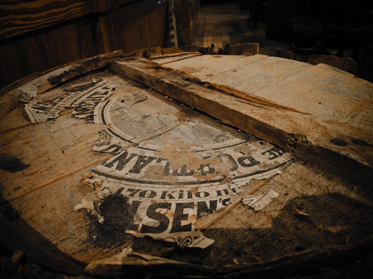 Picture of an old barrel top in flagler county
