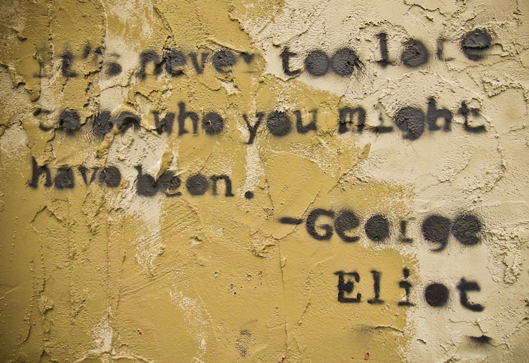 George Eliot Graffiti in St Augustine Florida