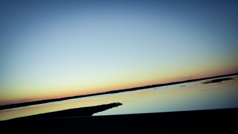 Picture of a smooth intracoastal sunset in St Augustine Florida