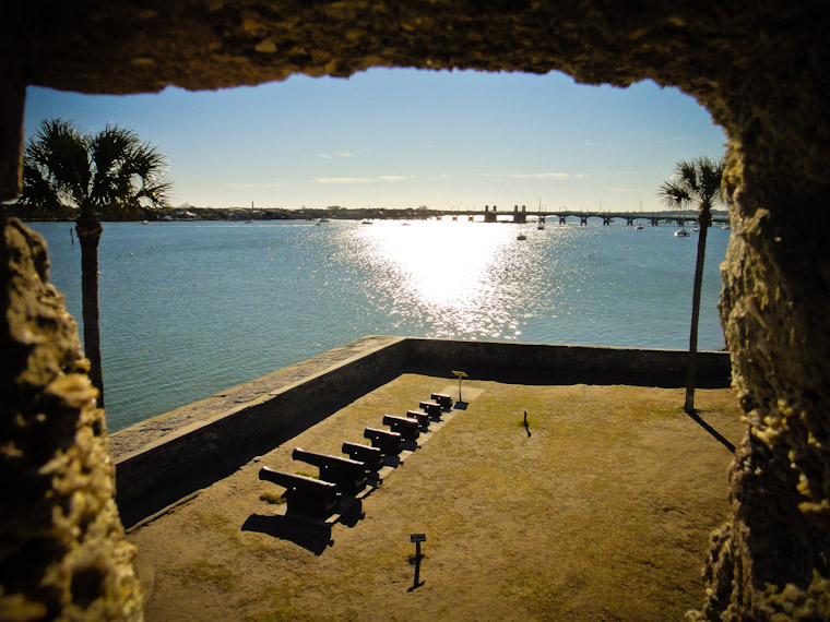 Castillo Sentry Box View in St Augustine Florida