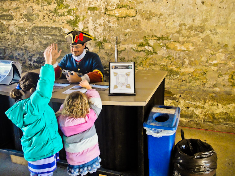 Junior Park Ranger Oath at Castillo de San Marcos