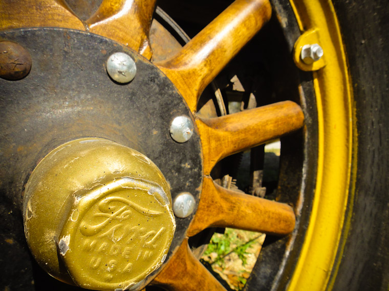 Picture of Ford Model T wheel in St Johns County