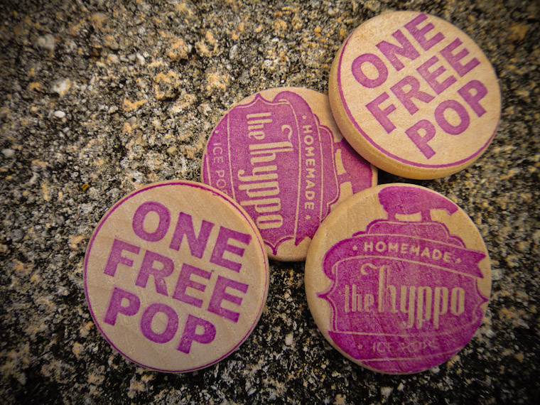 Free Hyppo Popsicle Tokens in Saint Augustine Florida