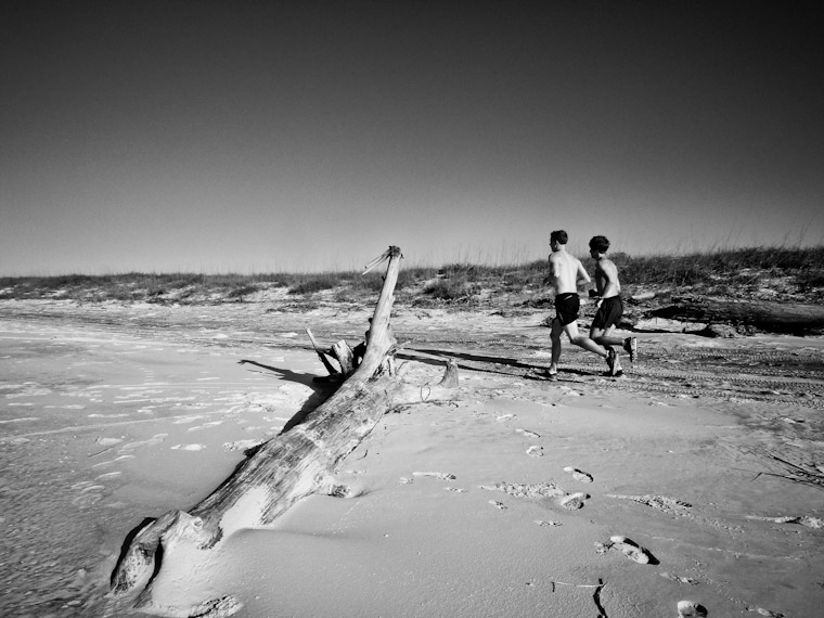 Beach run photo in St Johns County Florida