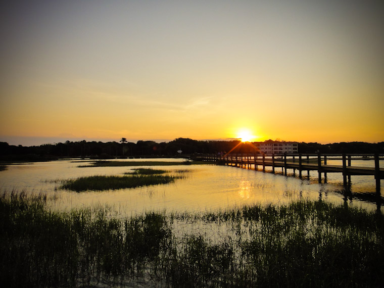 photo of fountain of youth boardwalk in St Johns county