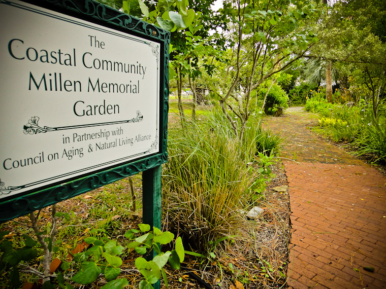 Picture of the coastal community millen memorial garden in saint augustine florida